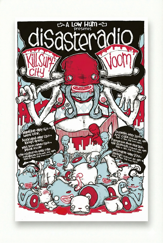 Poster - Disasteradio, Kill Surf City, Voom