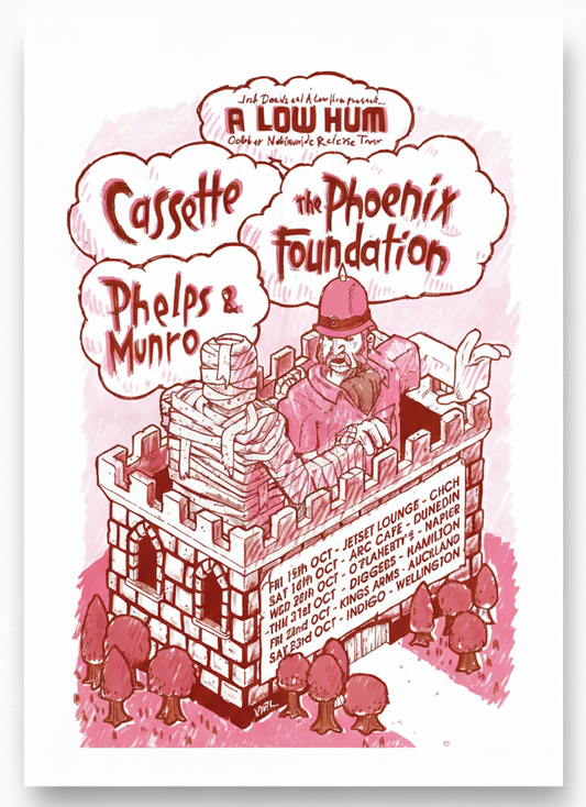 Poster - The Phoenix Foundation, Cassette, Phelps & Munro