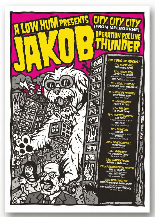 Poster - Jakob, City City City, Operation Rolling Thunder