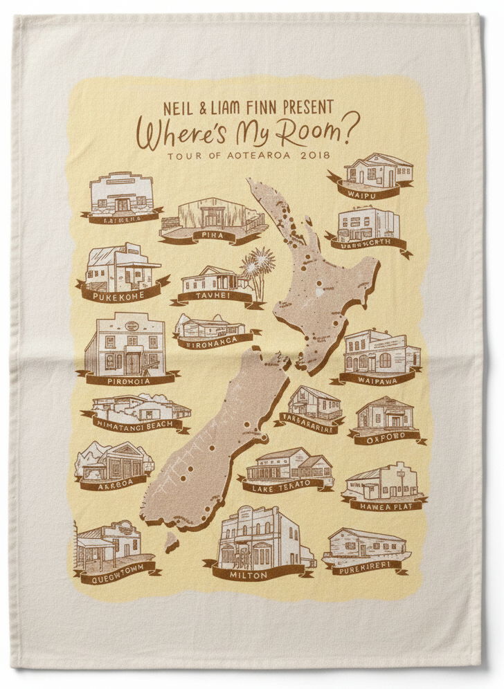 Where's My Room Tour Tea Towel
