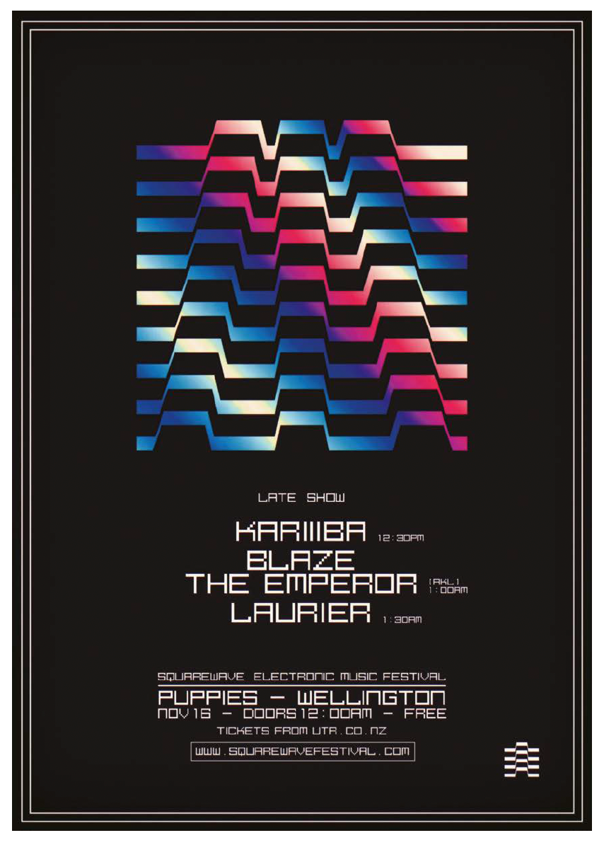 Square Wave Festival Music Poster Collection